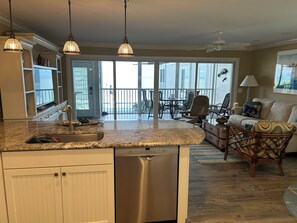 TV, DVD player, books