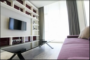 Apartment, 2 Bedrooms | Living room | Flat-screen TV - Platinum Suites by SYNC (Kuala Lumpur)