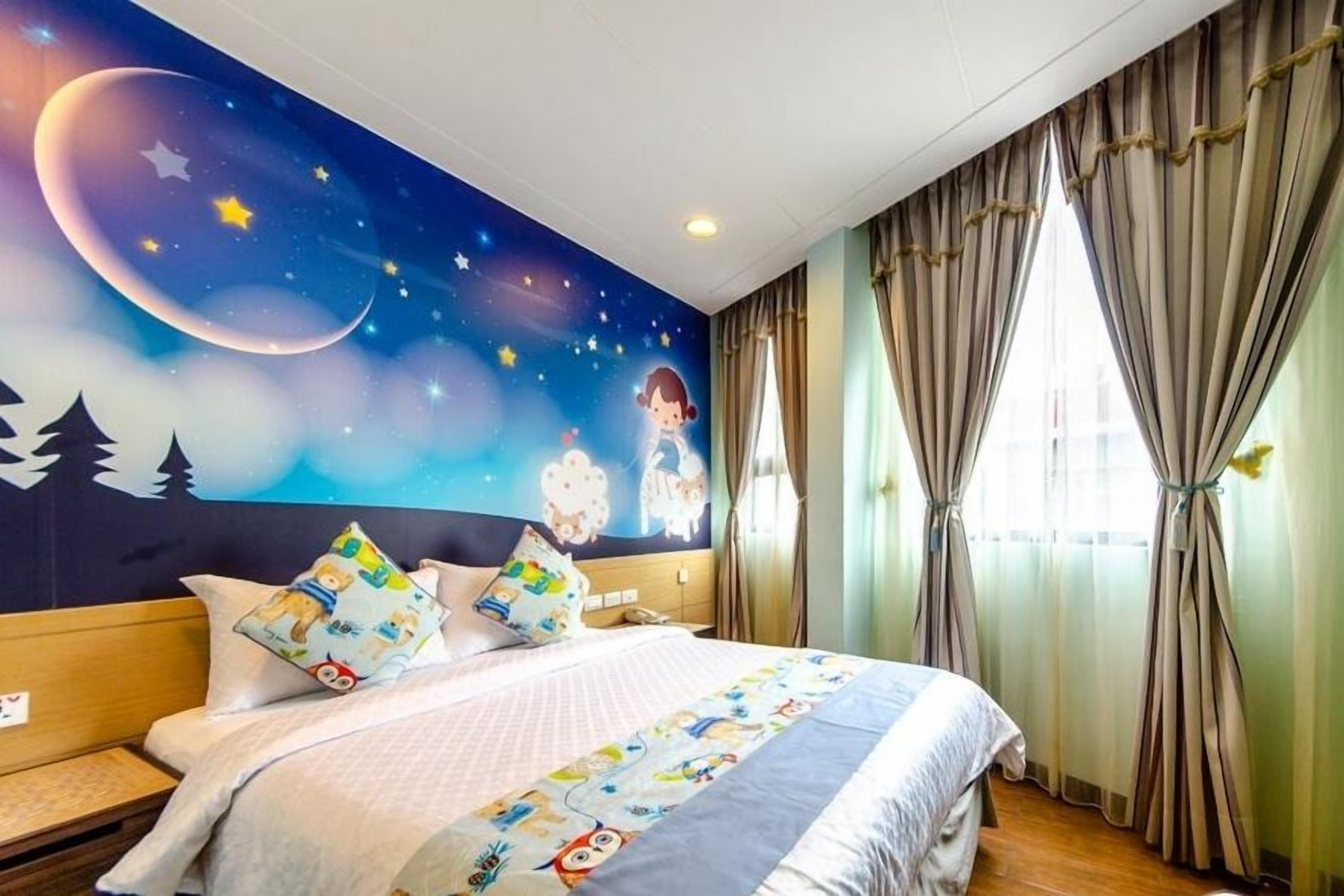 雙人房, 1 張標準雙人床, 非吸煙房 | 遮光窗簾/窗簾、隔音、免費 Wi-Fi、床單