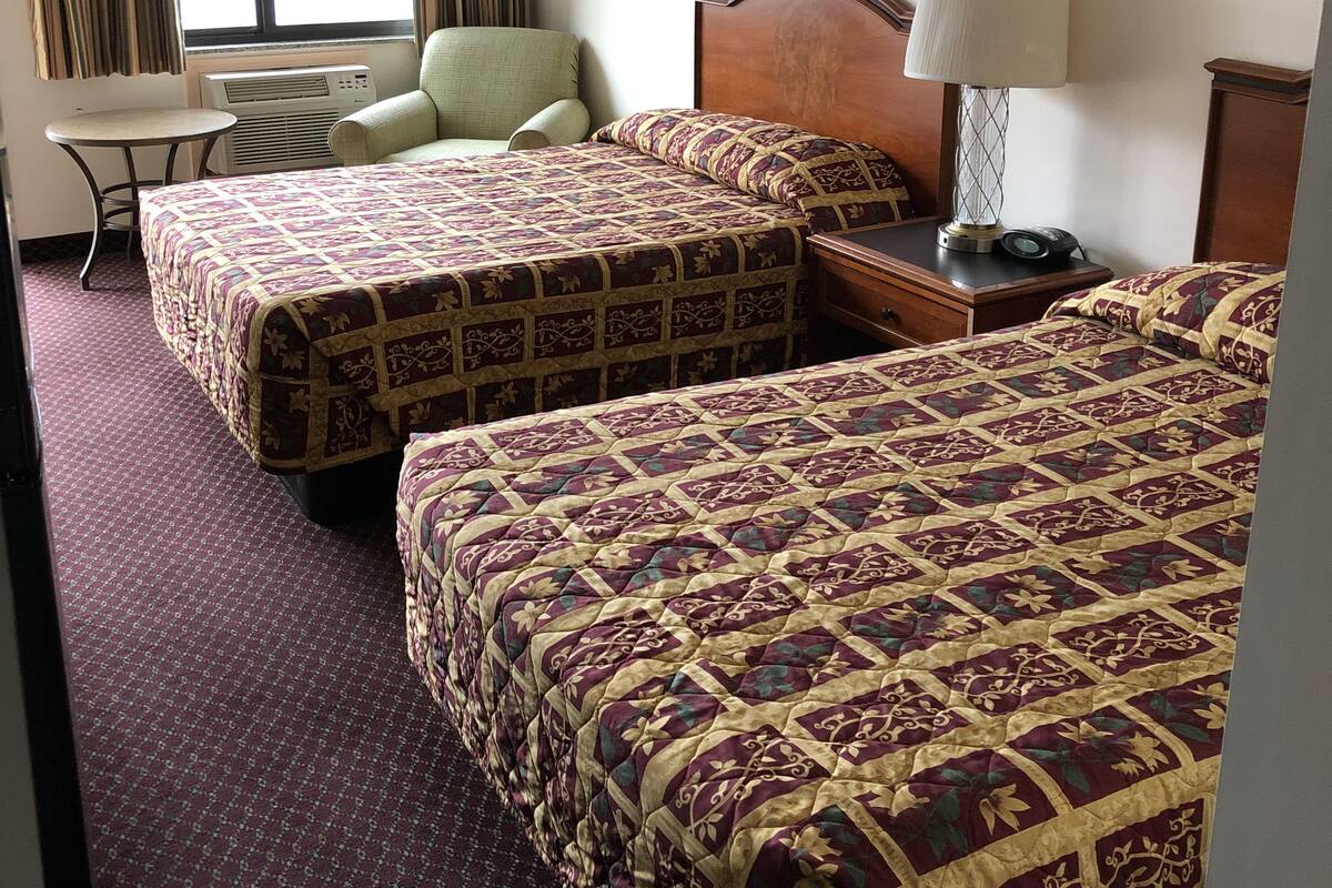 Basic Room, 2 Double Beds, Non Smoking | WiFi (free), bed sheets