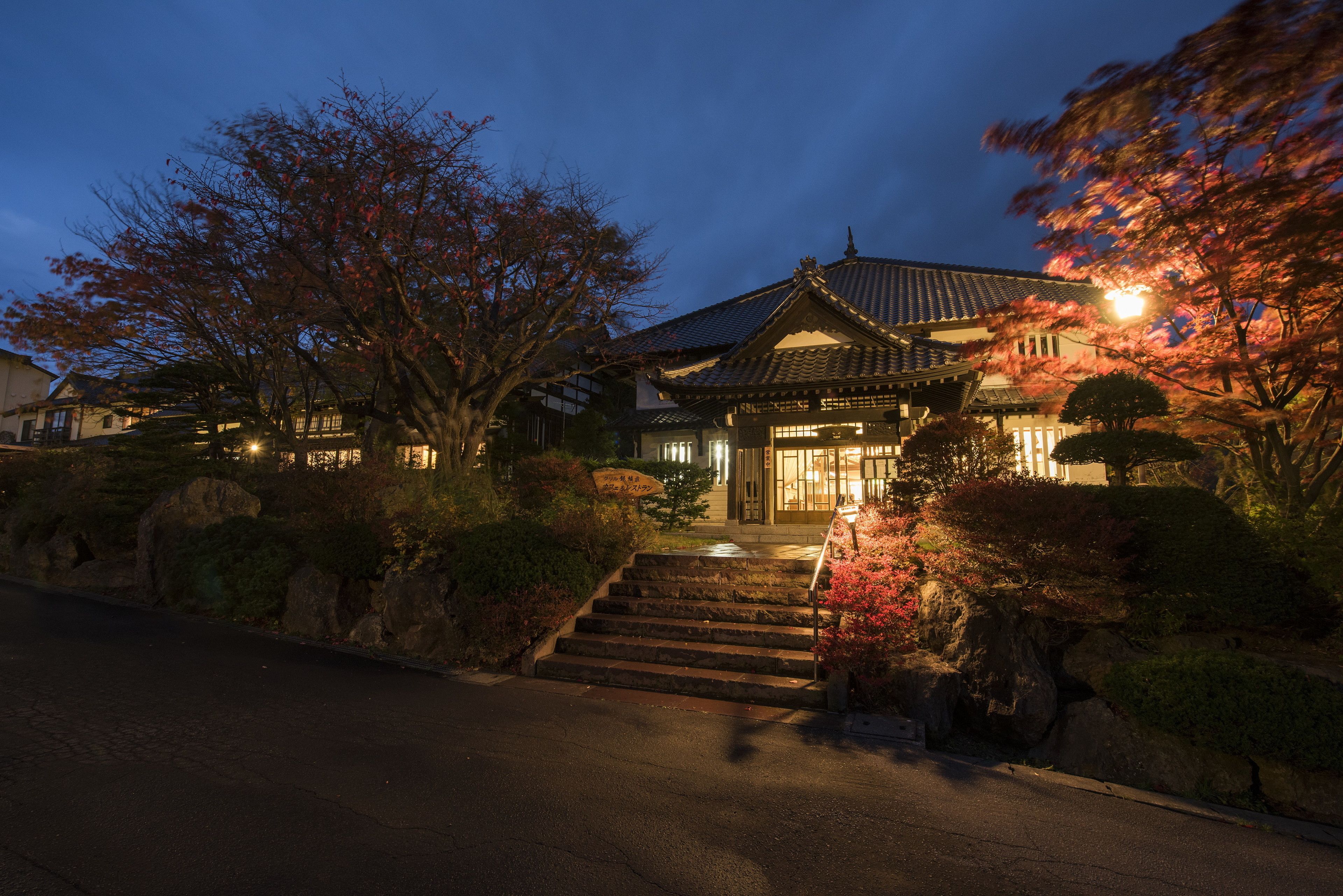 Front of property – evening/night