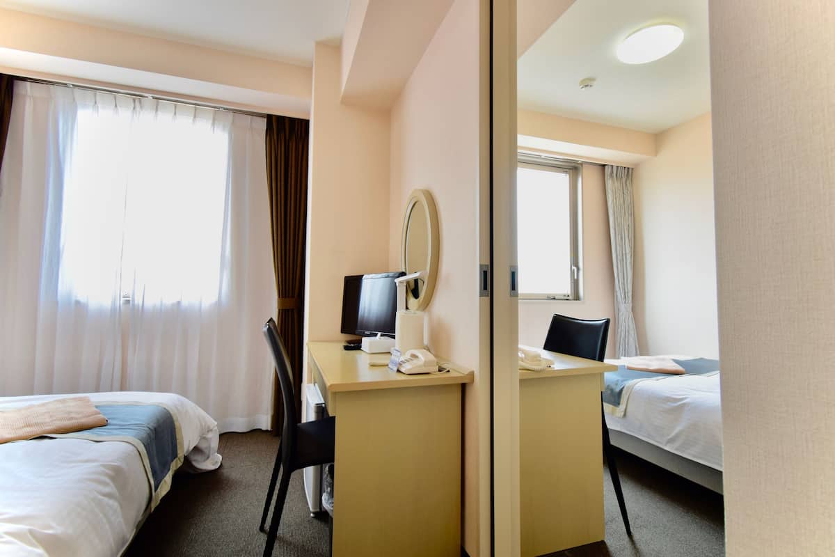 connecting twin room, non smoking | desk, laptop workspace, blackout curtains, soundproofing