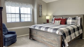 2 bedrooms, iron/ironing board, travel crib, WiFi