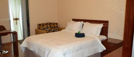 Apartamento Premium, 2 habitaciones | Caja fuerte, escritorio, wifi gratis y ropa de cama