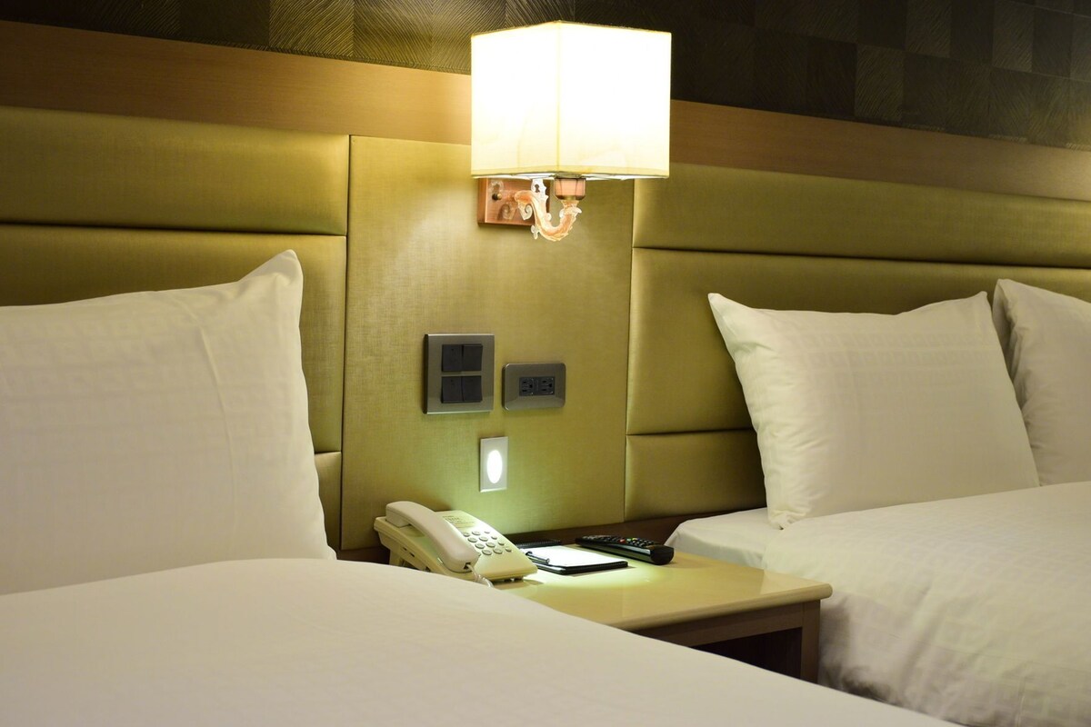 Desk, blackout curtains, free WiFi, bed sheets