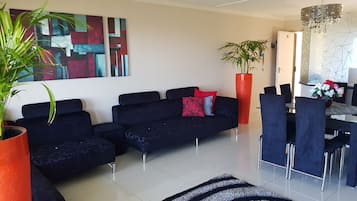Appartement Familial, non-fumeur, vue mer | Coin séjour