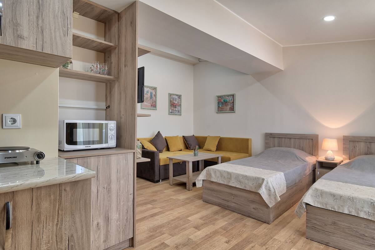 Desk, iron/ironing board, free WiFi, bed sheets