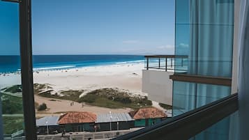 Cobertura Vista Mar (Capacidade para 8 pessoas) | 1 slaapkamer, luxe beddengoed, verduisterende gordijnen