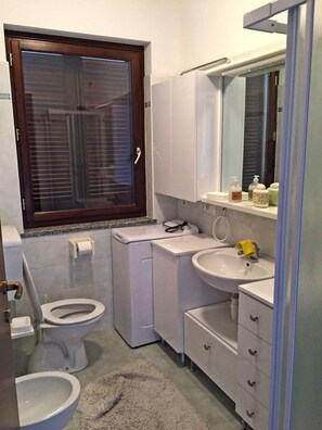 Apartment, 1 Schlafzimmer | Badezimmer | Dusche, Bidet, Handtücher