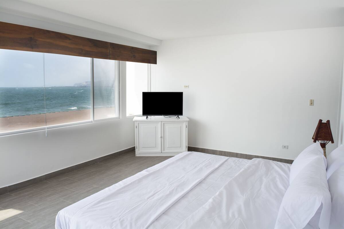 Blackout curtains, iron/ironing board, free WiFi, bed sheets