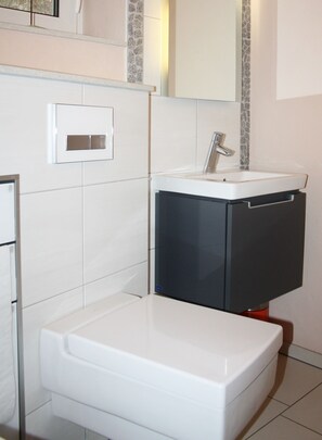 Separate tub and shower