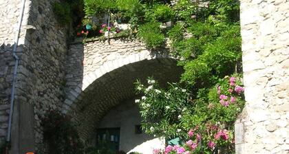 studio agréable avec une petite terrasse fleurie.