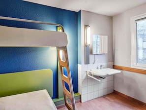 Shower, towels, soap, shampoo