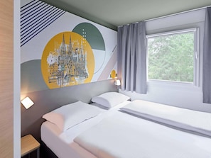 Chambre Double | Bureau, rideaux occultants, chambres insonorisées, Wi-Fi gratuit