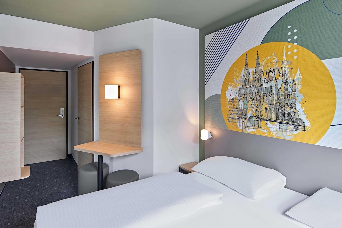 Kahden hengen huone | Työpöytä, pimennysverhot, äänieristys, ilmainen Wi-Fi