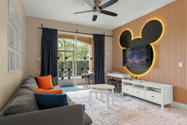 Smart TV, video games, DVD player, table tennis