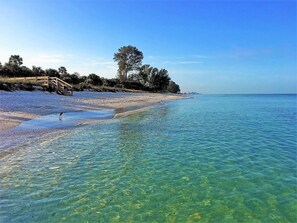 Beach nearby, sun-loungers