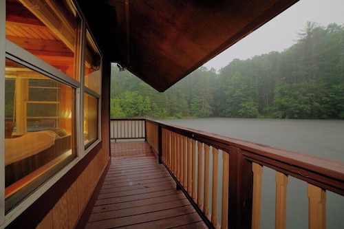 Knott's Landing  floating on water cabin