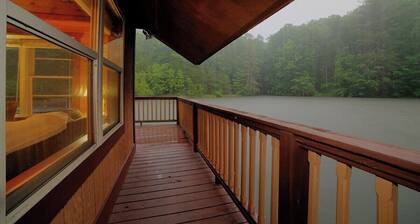 Knott's Landing floating on water cabin