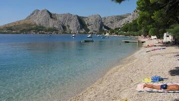 Sun-loungers, beach towels