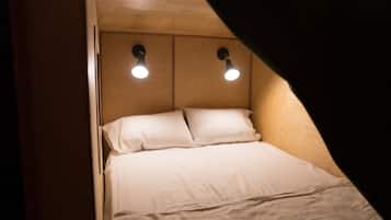 Shared Dormitory Double Bed | 1 bedroom, in-room safe, laptop workspace, blackout drapes