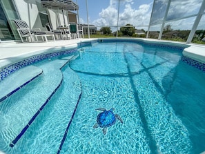 Udendørs pool, opvarmet pool