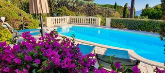 Beautiful Villa with sea view golf St tropez large garden and swimming pool