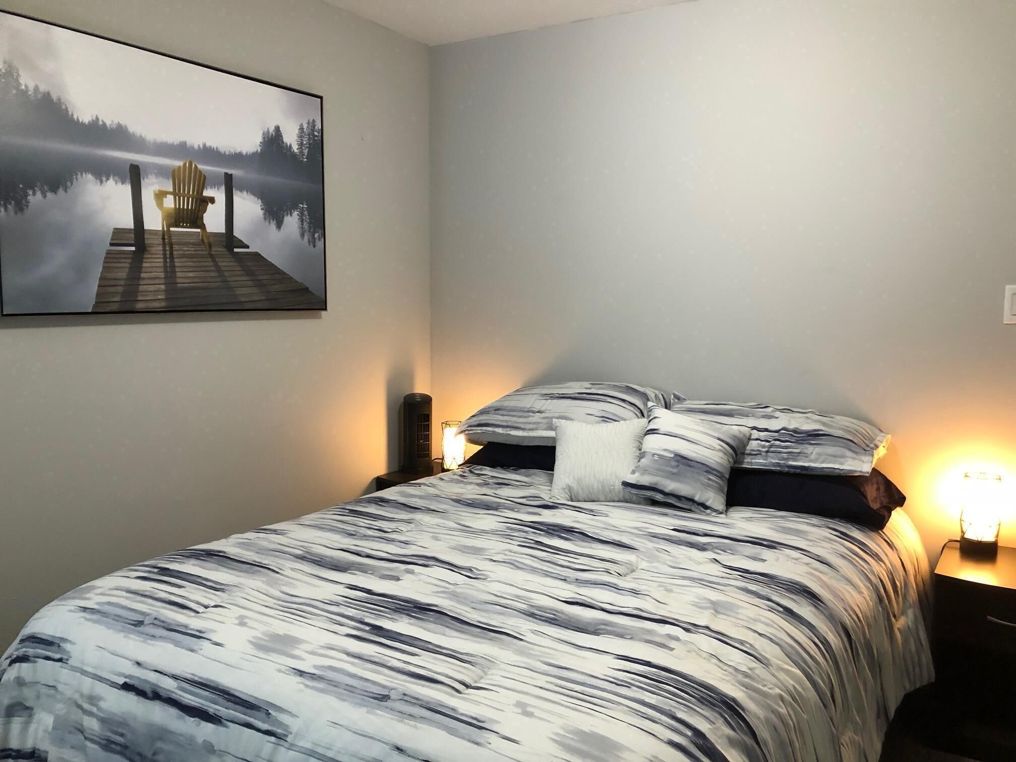 2 bedrooms, iron/ironing board, travel crib, free WiFi