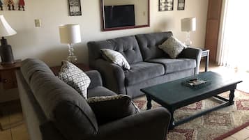 Smart TV, DVD player, books