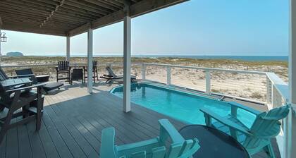 Beach front 8br home w/private pool, arcade, luxury services, & pet friendly