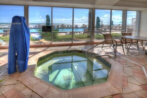 Indoor pool, a heated pool