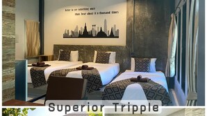 Superior Triple Room, Bathtub | Blackout drapes, WiFi (free), bed sheets - Midtown Sukhothai Resort (Sukhothai)