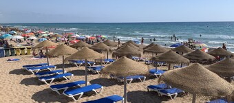 Sun and beach with a great view on the sea all you need for a happy holiday !!!