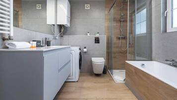 Shower, hair dryer