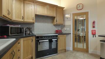 Dishwasher, high chair, cookware/dishes/utensils