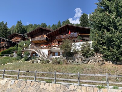 Apartment 6 people in chalet with garden, superb view, sunny!