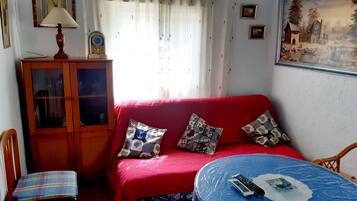 Smart-TV, Kamin, DVD-Player, BĂŒcher