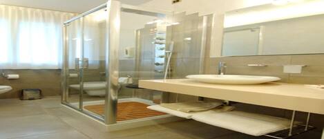 Soap, shampoo, toilet paper