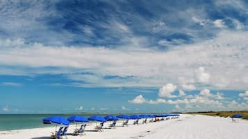 Sun loungers, beach towels