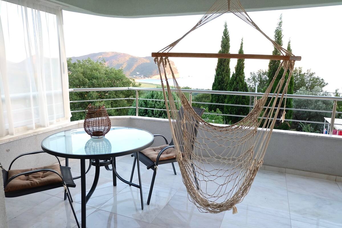Lejlighed - 1 soveværelse - balkon - havudsigt | Terrasse/gårdhave