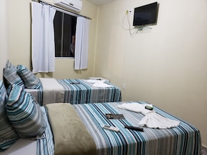 Blackout curtains, bed sheets