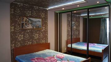 Design-Apartment, 2 Queen-Betten | 2 Schlafzimmer, Allergikerbettwaren, schallisolierte Zimmer