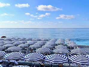 Am Strand, Strandtücher
