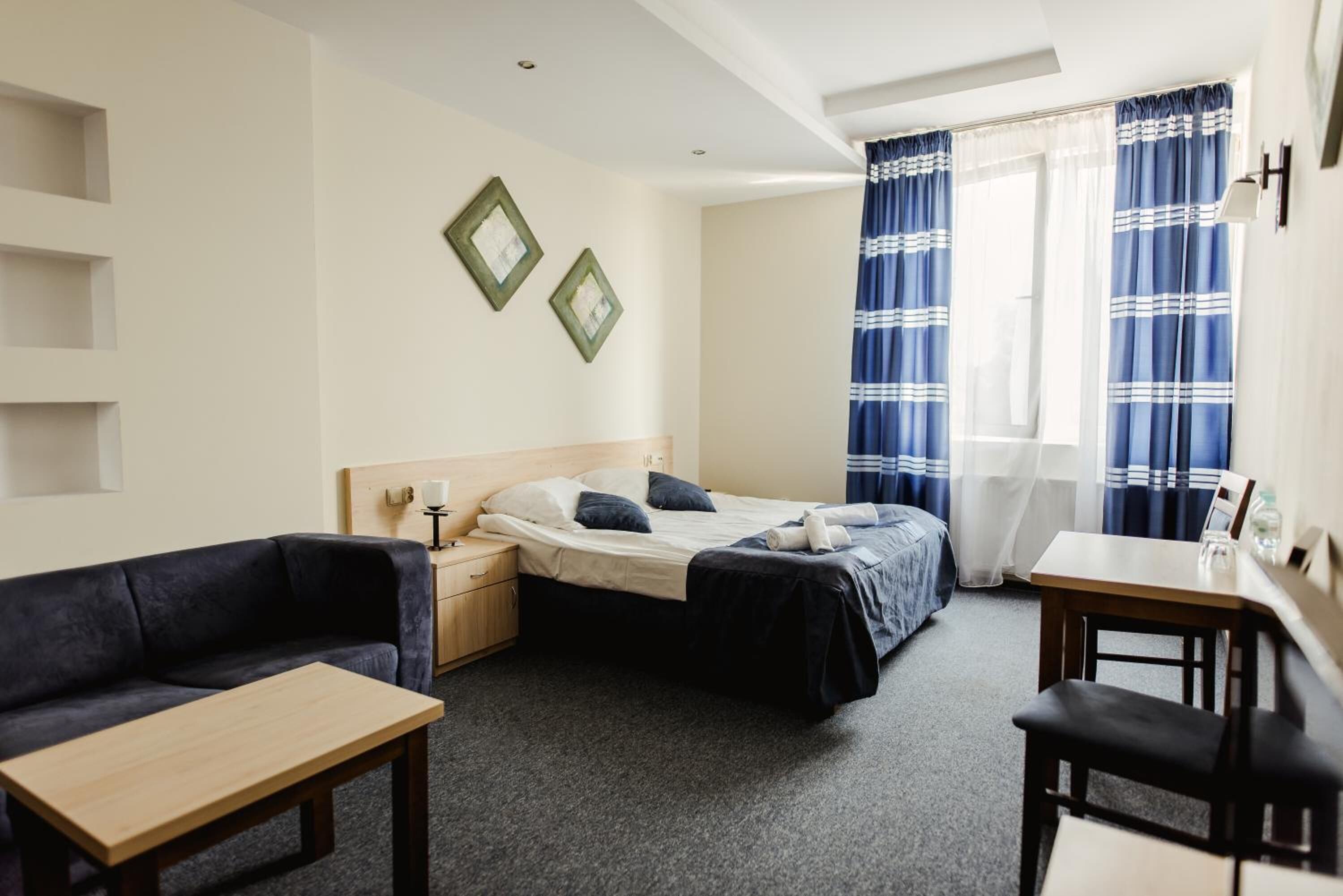 Desk, free WiFi, bed sheets, wheelchair access