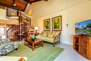 Téléviseur connecté, lecteur de DVD, livres