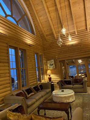 Duplex | Living area | Flat-screen TV - Chalet de Charme (Al Arz)