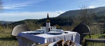 XIII century cottage surrounded of vineyards 