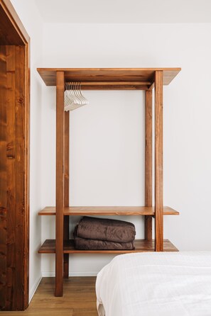 1 bedroom, iron/ironing board, travel crib, WiFi