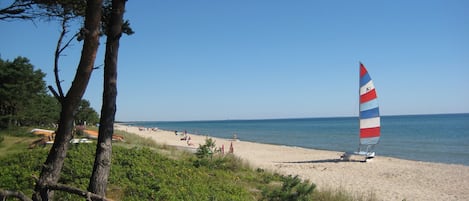 Tæt på stranden