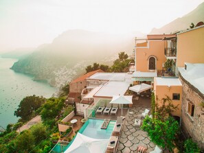 Terrace/patio - AMORE RENTALS - Villa Zeus with private Pool, Sea View, Terraces and Air Conditioning (Positano)